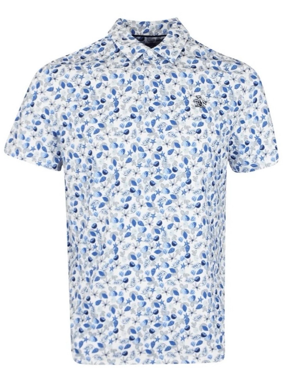 Men's Original Penguin - Pete’s Coconut’s Printed Pattern Performance Polo - Med